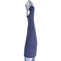 PIP Global Safety ASP-24T Manchette ASP &agrave; 2 plis avec trou pour pouce ECO Series Kut Gard, Aramide, 24", ASTM ANSI niveau A3, Mauve