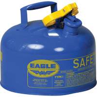 Eagle Mfg. UI25SB Safety Can for Kerosene, Type I, Galvanized Steel, 2.5 US gal., Blue, FM Approved/UL/ULC Listed