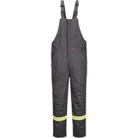 IFR Workwear FR429GR-7XLT Bizflame&reg; 88/12 Insulated Bib Pants, Cotton/Nylon, 7X-Large (Tall), Grey