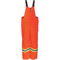 Viking 3957FRPO-L Heavy-Duty FR-Treated Journeyman 300D Trilobal Rip-Stop Coveralls, Polyester, Large, High Visibility Orange