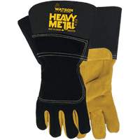 Watson Gloves 9533TCR-XL Black Velvet Winter Heavy Metal Welding Gloves, Size X-Large, Split Elkhide Shell, ASTM ANSI Level A5