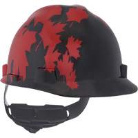 MSA 10082233 Casque sp&eacute;cialis&eacute; V-Gard, Suspension Rochet, Noir/Rouge