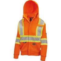 Pioneer V2571450-XS Heavyweight Safety Hoodie, Women's, X-Small, High Visibility Orange