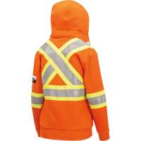 Pioneer V2571450-XS Heavyweight Safety Hoodie, Women's, X-Small, High Visibility Orange