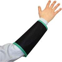 PIP Global Safety GP306795B/M Manchette en maille de canne &agrave; double &eacute;paisseur Kut Gard, Nylon, 9", ASTM ANSI niveau A4, Noir