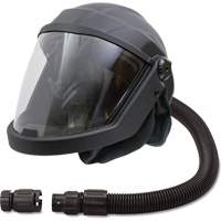 Walter Surface Technologies 9908-D DEFENDER Supplied Air Respirator Shield & Helmet with Flow Adapter, Universal, Facepiece