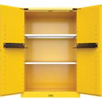 Justrite U894520 Utili-Guard+ Flammable Safety Cabinet, 45 gal., 2 Door, 43" W x 65" H x 22" D