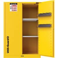 Justrite U894520 Utili-Guard+ Flammable Safety Cabinet, 45 gal., 2 Door, 43" W x 65" H x 22" D