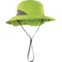 Ergodyne 12710 Chill-Its 8934 Ranger Hat with Neck Shade, Small/Medium, Hi-Vis Lime