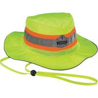 Ergodyne 23260 Chapeau de soleil de garde forestier GloWear 8935, petit/moyen, Jaune lime haute visibilit&eacute;, Polyester