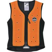 Ergodyne 12732 Chill-Its 6685 Dry Evaporative Cooling Vest with Zipper Closure, X-Large, Orange