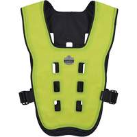 Ergodyne 12737 Veste de refroidissement &eacute;vaporatif Chill-Its 6685 avec fermeture &agrave; glissi&egrave;re, Petit/Moyen, Jaune lime haute visibilit&eacute;