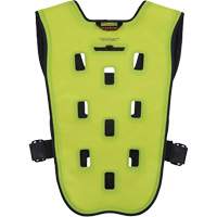Ergodyne 12737 Veste de refroidissement &eacute;vaporatif Chill-Its 6685 avec fermeture &agrave; glissi&egrave;re, Petit/Moyen, Jaune lime haute visibilit&eacute;
