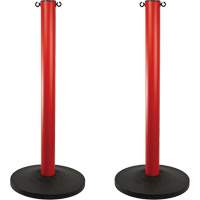 Mr. Chain 98805-2 Industrial Stanchion, 37" High, Red