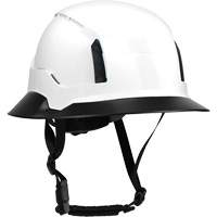PIP Global Safety HP1242BRIM2-01 Bordure large compl&egrave;te &agrave; agrafe pour casque d'alpiniste RZRBack, blanc