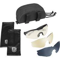 Bollé Safety MY6EST72W MY6 Safety Glasse Eyeshield Kit, Clear/Copper/Smoke Lens, Anti-Fog/Anti-Scratch, ANSI Z87+