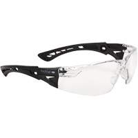 Bollé Safety PSSRUSP0652B Rush+ Small BSSI Safety Glasses, Clear Lens, Anti-Fog/Anti-Scratch, ANSI Z87+