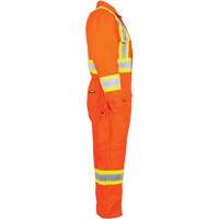 Barry & Boulerice 11-6571-OR2XL Salopette en canevas doubl&eacute;e haute visibilit&eacute;, 2T-Grand, Orange haute visibilit&eacute;