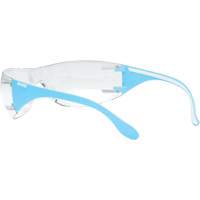 Moldex 5003C-2 Lunettes de s&eacute;curit&eacute; bleu/blanc Adapt Lite, Lentille Transparent, Antibu&eacute;e/Anti-&eacute;gratignures, ANSI Z87+/R&eacute;pond ou surpasse la norme CSA Z94.3