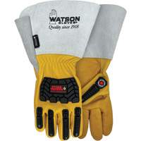 Watson Gloves 95782G-L Gants r&eacute;sistants &agrave; leau Storm Trooper, Grand, Paume en Cuir de vache, Poignet Manchette