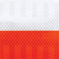 3M 382VHIP-5X50 Pellicule souple pour chantiers routiers &agrave; haute intensit&eacute; 382VHIP, 5" la x 150' lo, Orange et blanc