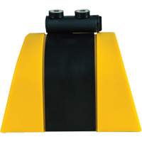 Esco 50185 HAZLOK Safety Barrier System, Plastic, Magnetic Mount, 30', Black and Yellow Tape