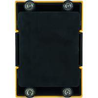 Esco 50185 HAZLOK Safety Barrier System, Plastic, Magnetic Mount, 30', Black and Yellow Tape