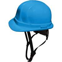 Dentec 14LIDCSCR2-BLU Casque de s&eacute;curit&eacute; de style casquette LIDGUARD avec mentonni&egrave;re, R&eacute;pond aux normes CSA type 1/CSA type 2, Suspension Rochet, Ventil&eacute;
