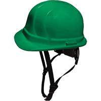 Dentec 14LIDCSCR2-GRN LIDGUARD&reg; Cap Style Hardhat with Chinstrap, Meets CSA Type 1/CSA Type 2, Ratchet Suspension, Vented
