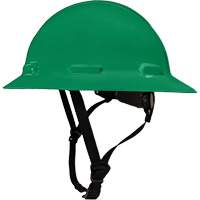 Dentec 14LIDCSFR2-GRN LIDGUARD&reg; Full Brim Hardhat with Chinstrap, Meets CSA Type 2, Ratchet Suspension, Vented