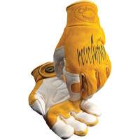 PIP Global Safety GP1828/L Caiman&reg; Premium TIG/MIG Welder's Gloves with Hook & Loop Closure, Split Cowhide, Size Large