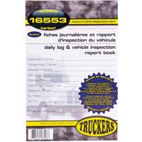  SHR168 Bilingual Daily Log & Vehicle Inspection Report Book