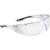Bollé Safety RUSHMN10E Lunettes de s&eacute;curit&eacute; RUSH+ 2.0, Lentille Transparent, Antibu&eacute;e/Anti-&eacute;gratignures, ANSI Z87+
