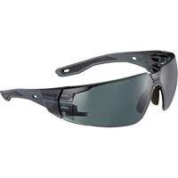 Bollé Safety RUSHMN20E Lunettes de s&eacute;curit&eacute; RUSH+ 2.0, Lentille Fum&eacute;e, Antibu&eacute;e/Anti-&eacute;gratignures, ANSI Z87+