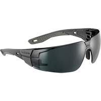 Bollé Safety RUSPMN82E RUSH+ 2.0 M/L Safety Glasses with Black & Grey Frame, Grey/5.0 Lens, Anti-Fog/Anti-Scratch, ANSI Z87+