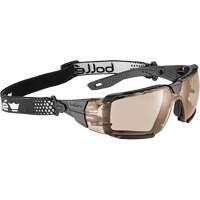 Bollé Safety RUSXMN30E RUSH+ 2.0 XP M/L Safety Glasses with Black & Grey Frame, Copper Lens, Anti-Fog/Anti-Scratch, ANSI Z87+