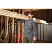 Milwaukee M552G-S Chemise en flanelle GRIDIRON, Hommes, Petit, Gris