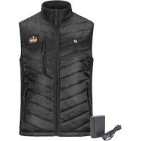 Ergodyne 41704 Veste chauffante rechargeable avec batterie externe N-Ferno, Hommes/Unisexe/Femmes, T-Grand, Noir