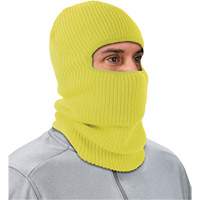 Ergodyne 16966 Masque balaclava pour cong&eacute;lateur en tricot c&ocirc;tel&eacute; &agrave; 2 couches N-Ferno, Acrylique, Vert lime haute visibilit&eacute;