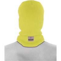 Ergodyne 16966 Masque balaclava pour cong&eacute;lateur en tricot c&ocirc;tel&eacute; &agrave; 2 couches N-Ferno, Acrylique, Vert lime haute visibilit&eacute;
