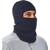 Ergodyne 16967 Masque balaclava pour cong&eacute;lateur en tricot c&ocirc;tel&eacute; &agrave; 2 couches N-Ferno, Acrylique, Marine