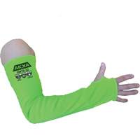 Akka SMT6-22 High Cut-Protection Sleeve, HPPE/Polyester/Spandex/Stainless Steel, 22", ASTM ANSI Level A6/EN 388 Level F, Green
