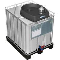 Denios K22-0163 Entonnoir moyen gris en poly&eacute;thyl&egrave;ne r&eacute;sistant aux produits chimiques pour GRV, capacit&eacute; de 7,9 gal.