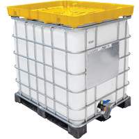 Denios K22-0184 Entonnoir GRV pleine grandeur de 30 gal en poly&eacute;thyl&egrave;ne jaune r&eacute;sistant aux produits chimiques