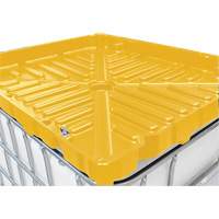 Denios K22-0184 Entonnoir GRV pleine grandeur de 30 gal en poly&eacute;thyl&egrave;ne jaune r&eacute;sistant aux produits chimiques