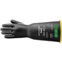 Ansell RIG316YBBC105 ActivArmr&reg; Latex Rubber Linesmen Gloves, ASTM Class 3, Size 10.5, 16" L