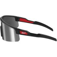 Milwaukee 48-73-2503 Wraparound Safety Glasses with Dual Coat Lens, Silver Mirror Lens, Anti-Scratch/Polarized, ANSI Z87+/Meets/Exceeds CSA Z94.3