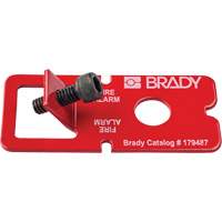 Brady 179487 Dispositif de verrouillage avec &eacute;tiquettes, Type Disjoncteur pour alarme d'incendie
