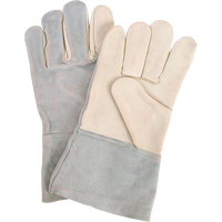 Zenith Safety Products SI842 Standard-Duty Work Gloves, Large, Grain Cowhide Palm