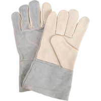 Standard-Duty Work Gloves, Large, Grain Cowhide Palm SI842 | TENAQUIP